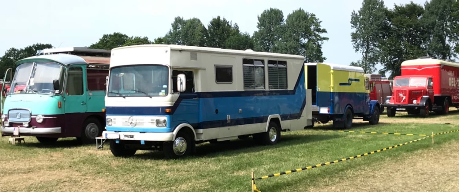 Verstärkte Stoßdämpfer für historische LKW